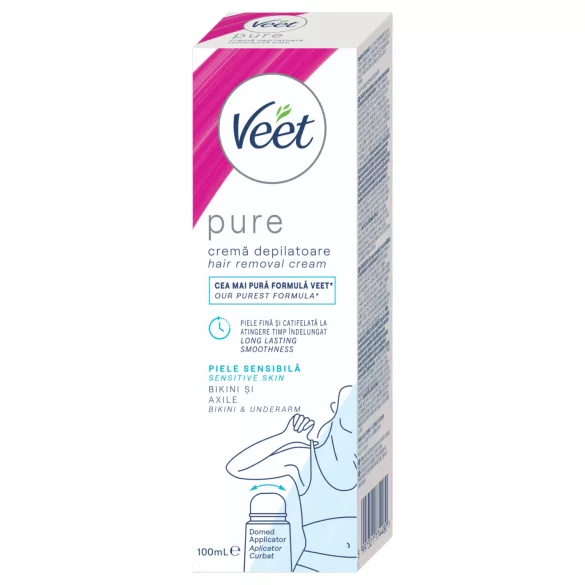 Veet Pure - krema za depilaciju bikinizone i pazuha - za osjetljivu kožu (100ml)