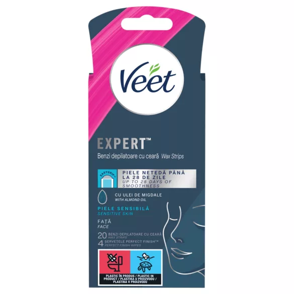 Veet Expert - trakice za depilaciju - za osjetljivu kožu - 20 komada
