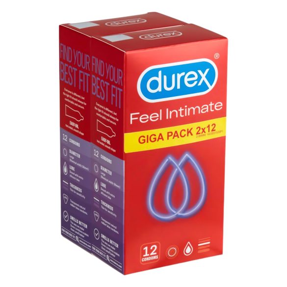 Durex Feel Intimate - tanki kondomi paket (2x12 kom)
