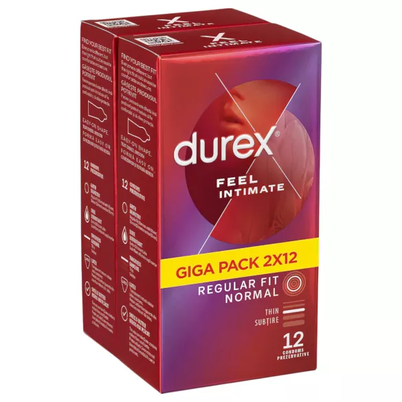 Durex Feel Intimate - tanki kondomi - pakiranje 2x12 komada