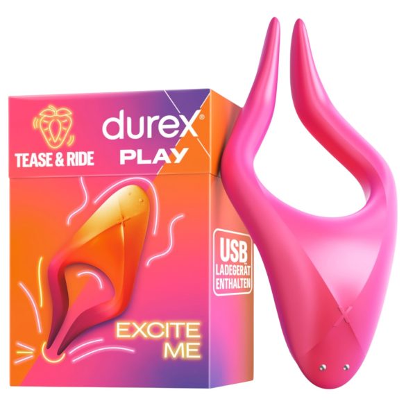 Durex Tease & Ride - Vibrator za G točku - ružičasti
