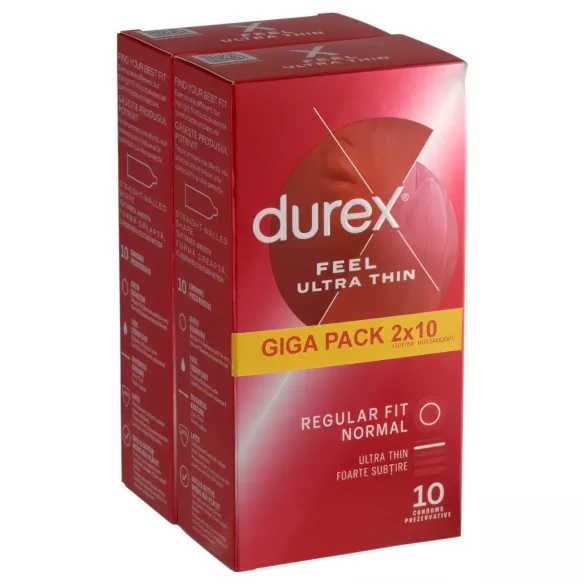Durex - ultra tanki kondomi - prirodan osjećaj - 2x10 komada
