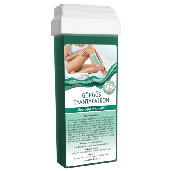 Patrona s valjkom za depilaciju aloe vera (100 ml) - široka glava valjka
