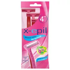 X-Epil - ženski jednokratni brijač s 2 oštrice - 4 komada