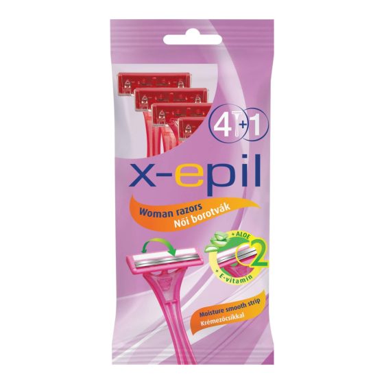 X-Epil - jednokratni ženski brijač s 2 oštrice (5kom)