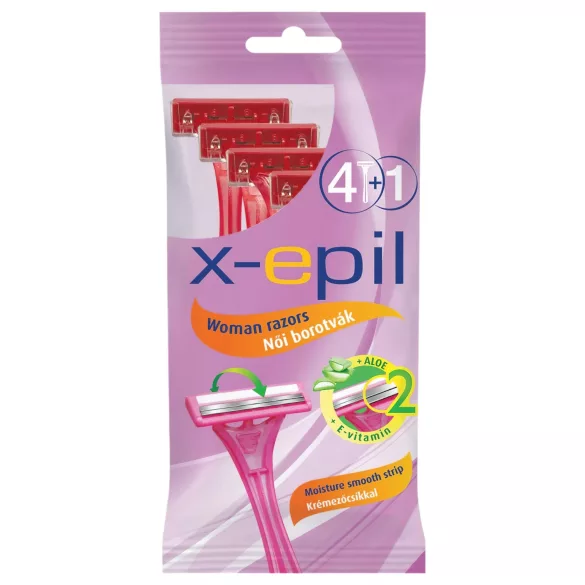 X-Epil - ženska jednokratna britvica 2 oštrice (5 kom)