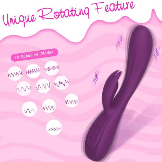WEJOY Elise - vibrator za klitoris s polugom na baterije, vodootporan (ljubičasti)