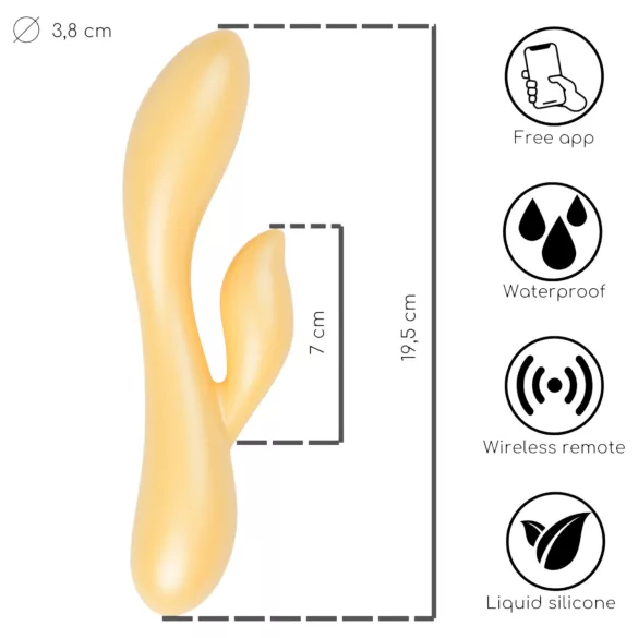 Desirel Desire Dew - pametni vibrator s rukom za klitoris (žuti)
