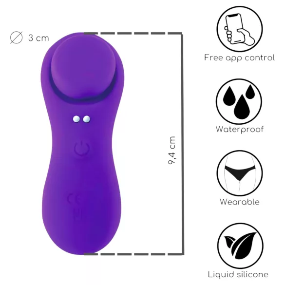 Desirel Confidential - vibrator za gaćice s daljinskim upravljačem
