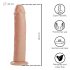 Desirel Poželjeni Užitak - dildo s vakuumskom bazom (prirodni)