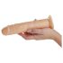 Desirel Poželjeni Užitak - dildo s vakuumskom bazom (prirodni)