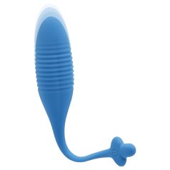 Eggs Series - unutarnje vibracijsko jaje s kuglicama (plavo)