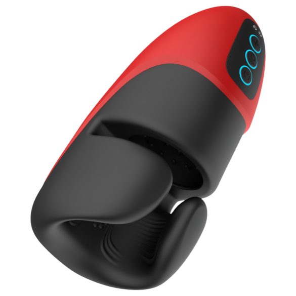 Lena - vibrirajući stimulator s prstenom (crveni)