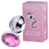 Desirel Pink Jewel S - analni čep (srebrno-ružičasti)
