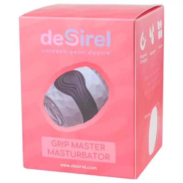 Desirel Grip Master - masturbator s čvrstim stiskom - siva