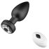 Desirel Easy Obsidian - bežični analni vibrator s radiom (crna)