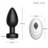 Desirel Easy Obsidian - bežični analni vibrator s radiom (crna)