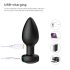 Desirel Easy Obsidian - bežični analni vibrator s radiom (crna)