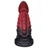 OgazR - dildo s pipcima - 19 cm - crvena