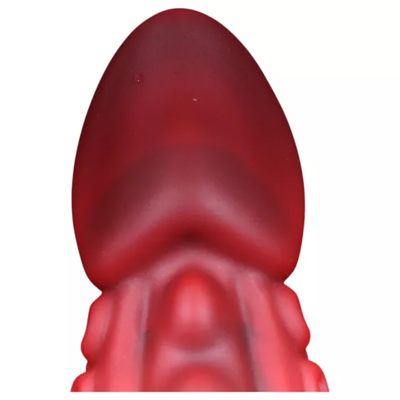 OgazR - dildo s pipcima - 19 cm - crvena