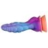 OgazR - svjetleći zmajski dildo - 22 cm (ljubičasto-ružičasti)