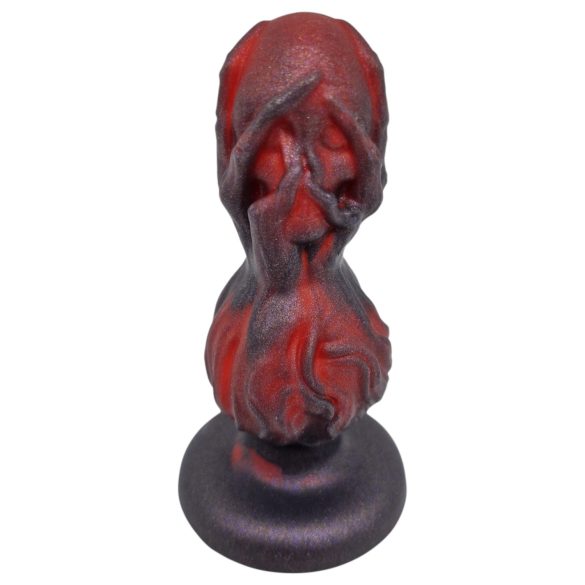 OgazR - analni dildo s kuglicama - 10,5 cm crni