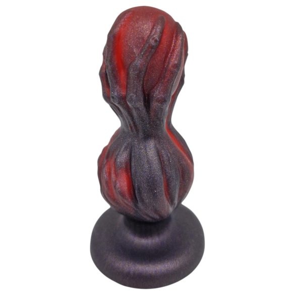 OgazR - analni dildo s kuglicama - 10,5 cm crni