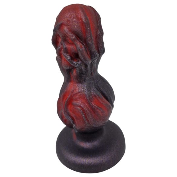 OgazR - analni dildo s kuglicama - 10,5 cm crni