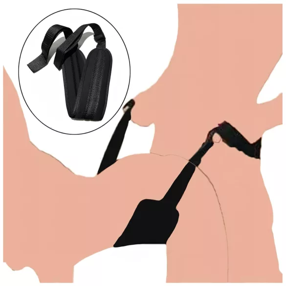 Lonely - BDSM pojas za vezanje - crni