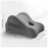 Desirel Magic Pillow - jastuk od memorijske pjene s držačem za dildo (sivi)