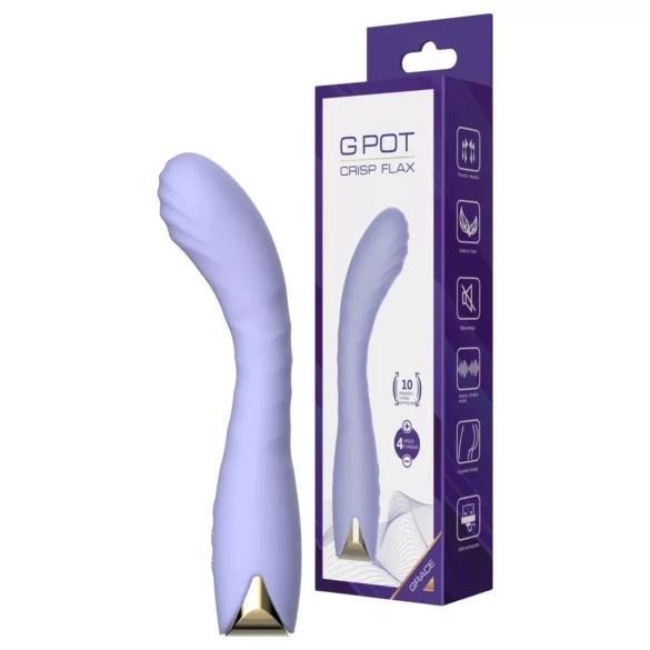 Biu-Biu - vibrator za G-točku zakrivljen - ljubičasti