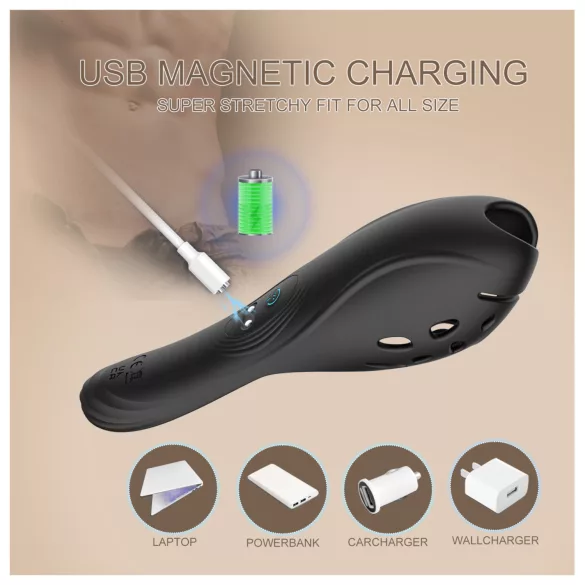 Biu-Biu - penis vibrator - crni