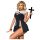 Časna sestra - erotski kostim - crni