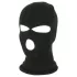 Balaclava - pletena maska za oralni seks s 3 otvora - crna