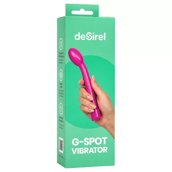 Desirel - zakrivljeni vibrator za G-točku (ružičasti)