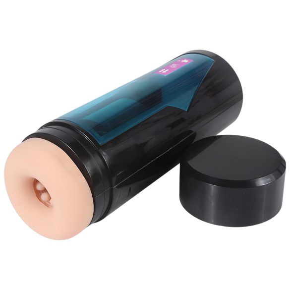 Lonely - muški masturbator s potiskačem i zvukom - crni