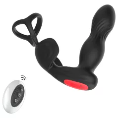 Mroow - prstenasti vibrator za prostatu (crni)