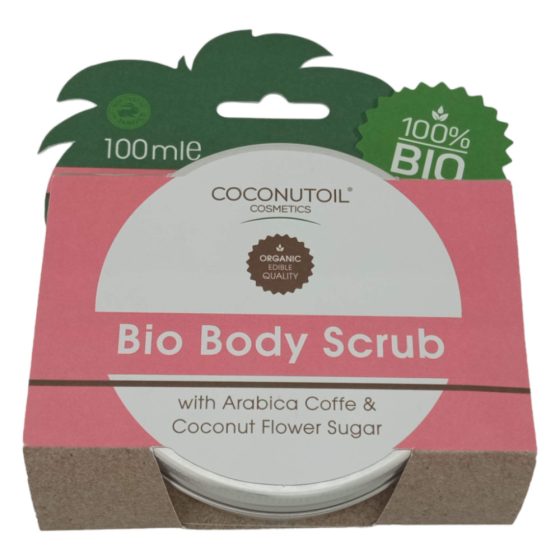 Coconutoil - Organski piling za tijelo s kavom i šećerom od kokosovog cvijeta (100 ml)