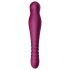 ZALO King - vodootporni silikonski vibrator s potiskom (ljubičasta)