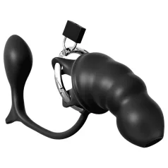   Pipedream Anal Fantasy Elite - analni čep i kavez za penis (crni)