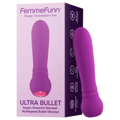   FemmeFunn - mini vibrator - snažan vibracija - silikon, ljubičasta