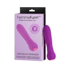   FemmeFunn Ultra Bullet - punjivi vrhunski štapni vibrator (ljubičasti)