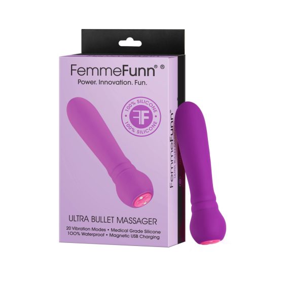 FemmeFunn Ultra Bullet - punjivi vrhunski štapni vibrator (ljubičasti)
