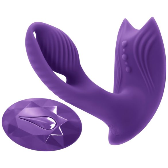 Inya Bump-N-Grind - radio grijač 2u1 klit vibrator (ljubičasti)