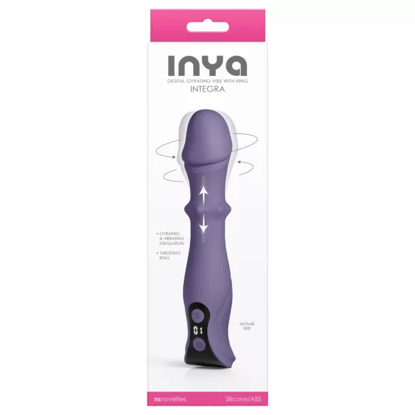 NS Novelties - vibrator s funkcijom guranja i rotacije - ljubičasti