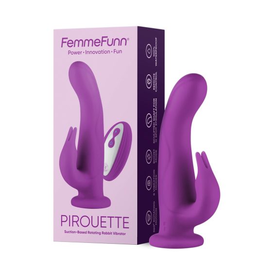 FemmeFunn Pirouette - punjiva, radio, vrhunski vibrator (ljubičasta)
