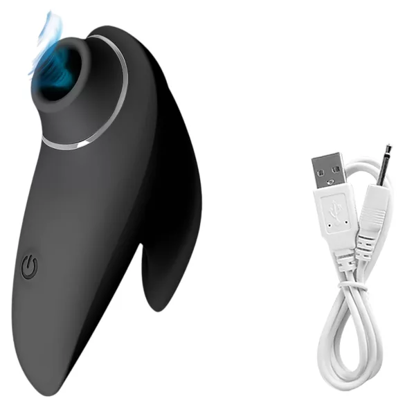 AlvUp - vibrator za stimulaciju klitorisa zračnim valovima - crna