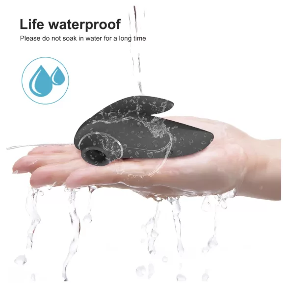 AlvUp - vibrator za stimulaciju klitorisa zračnim valovima - crna