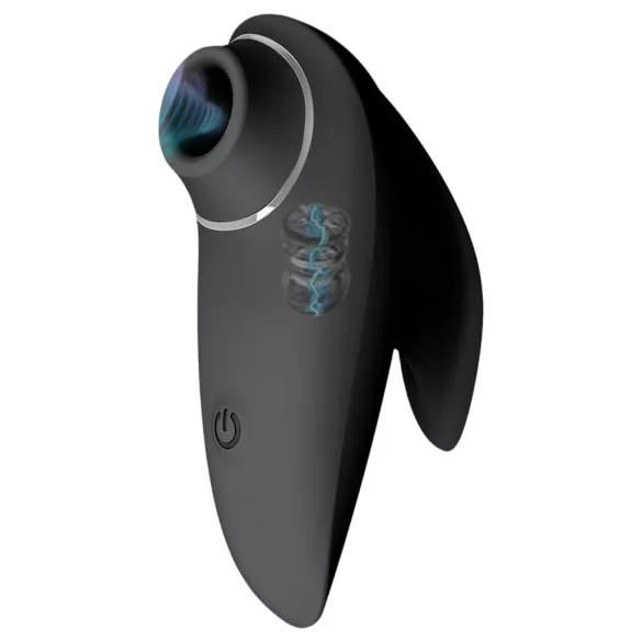 AlvUp - vibrator za stimulaciju klitorisa zračnim valovima - crna