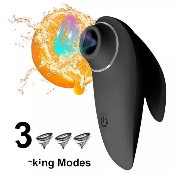 AlvUp - vibrator za stimulaciju klitorisa zračnim valovima - crna